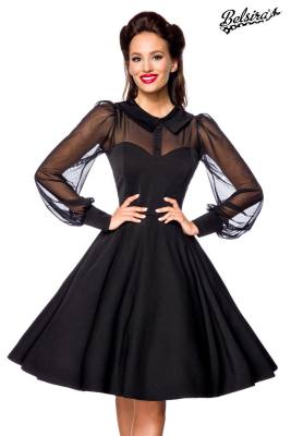 Mesh Vintage-Kleid Oberteil transparent