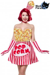 süßes Popcorn Girl mit gestreift...