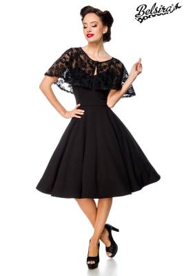 Retrokleid mit Netz Cape