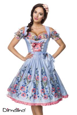 Süße Damen Dirndl mit farblich a...