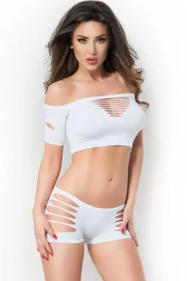 hei&szlig;e Gogo Set in wei&szlig;