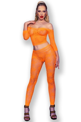 Top + Leggings in orange