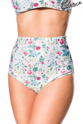 High-Waist Hose mit Blumenmuster